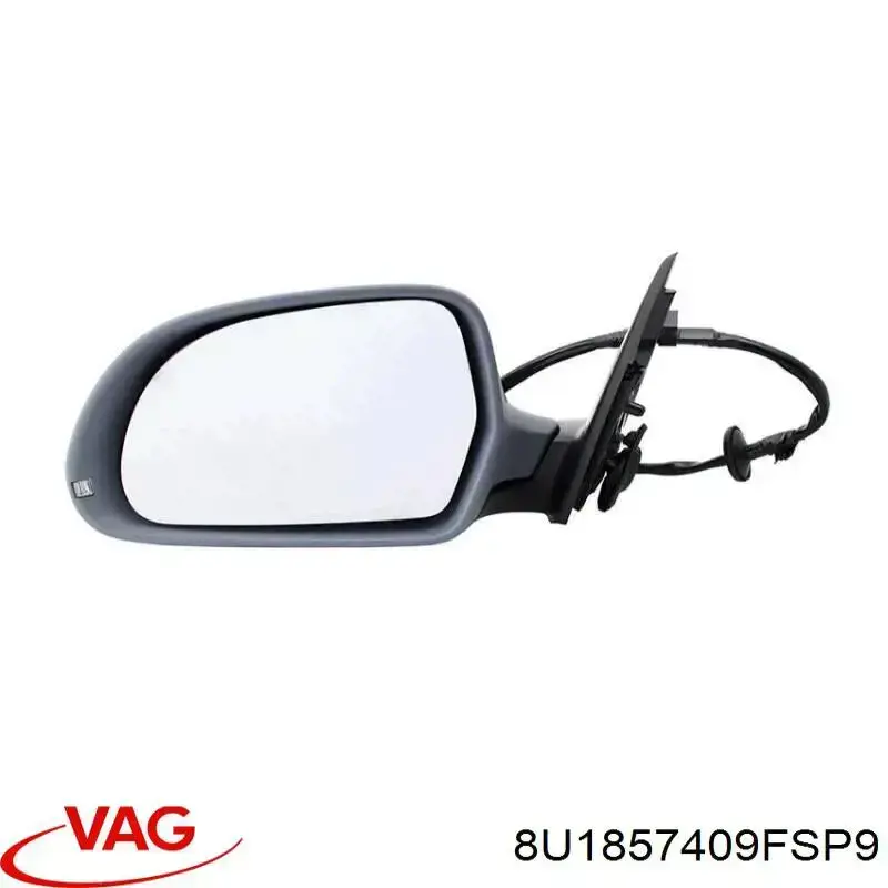 Espejo de retrovisor izquierdo 8U1857409FSP9 VAG