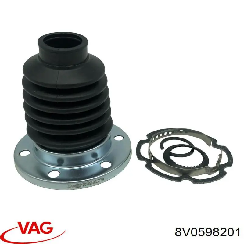 8V0598201 VAG fuelle, árbol de transmisión trasero interior