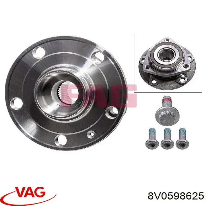 Buje de rueda delantero VAG 8V0598625 precio, desde 70,32 EUR