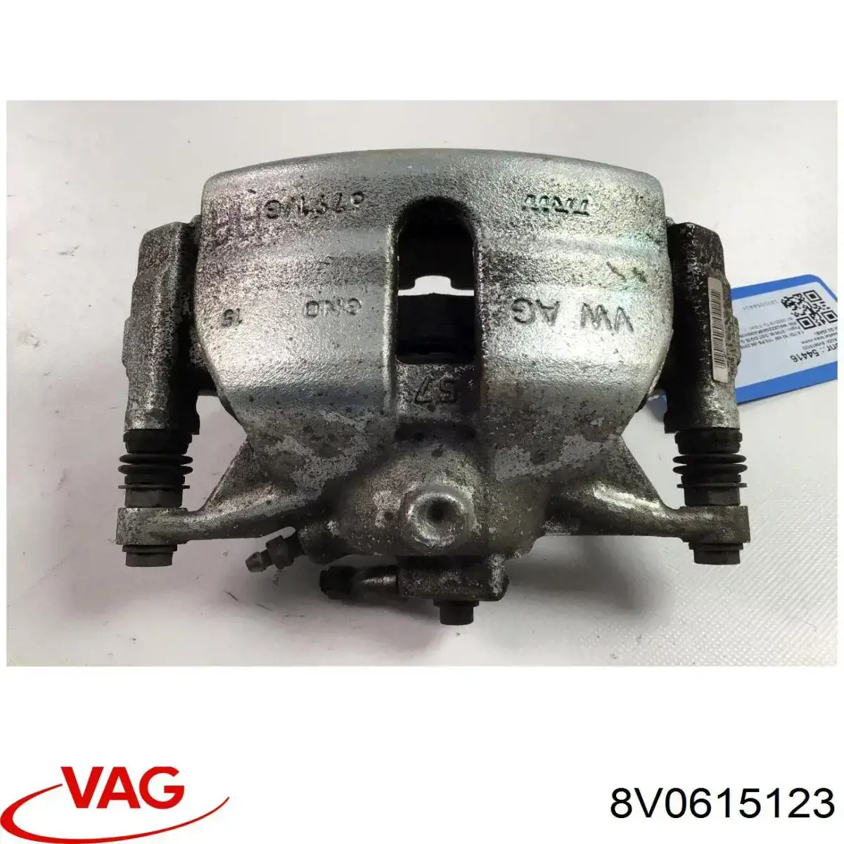 Pinza de freno delantera izquierda 8V0615123 VAG