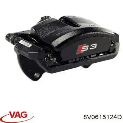 Pinza de freno delantera derecha 8V0615124D VAG