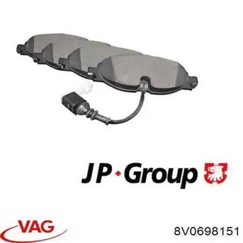 Pastillas de freno delanteras Volkswagen Tiguan 1 5N1, 5N2