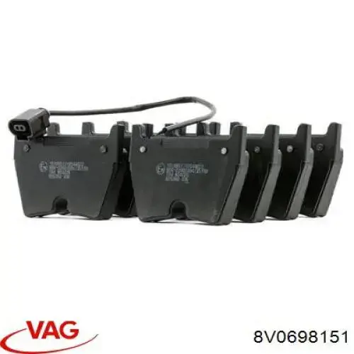 Pastillas de freno delanteras Volkswagen Tiguan 1 5N1, 5N2