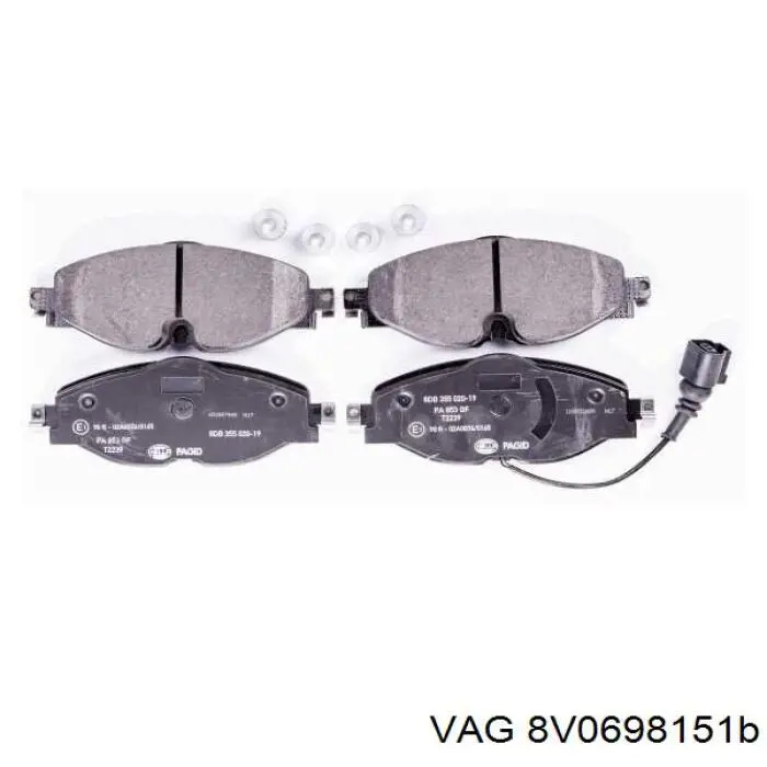 Pastillas de freno delanteras Volkswagen Tiguan 1 5N1, 5N2