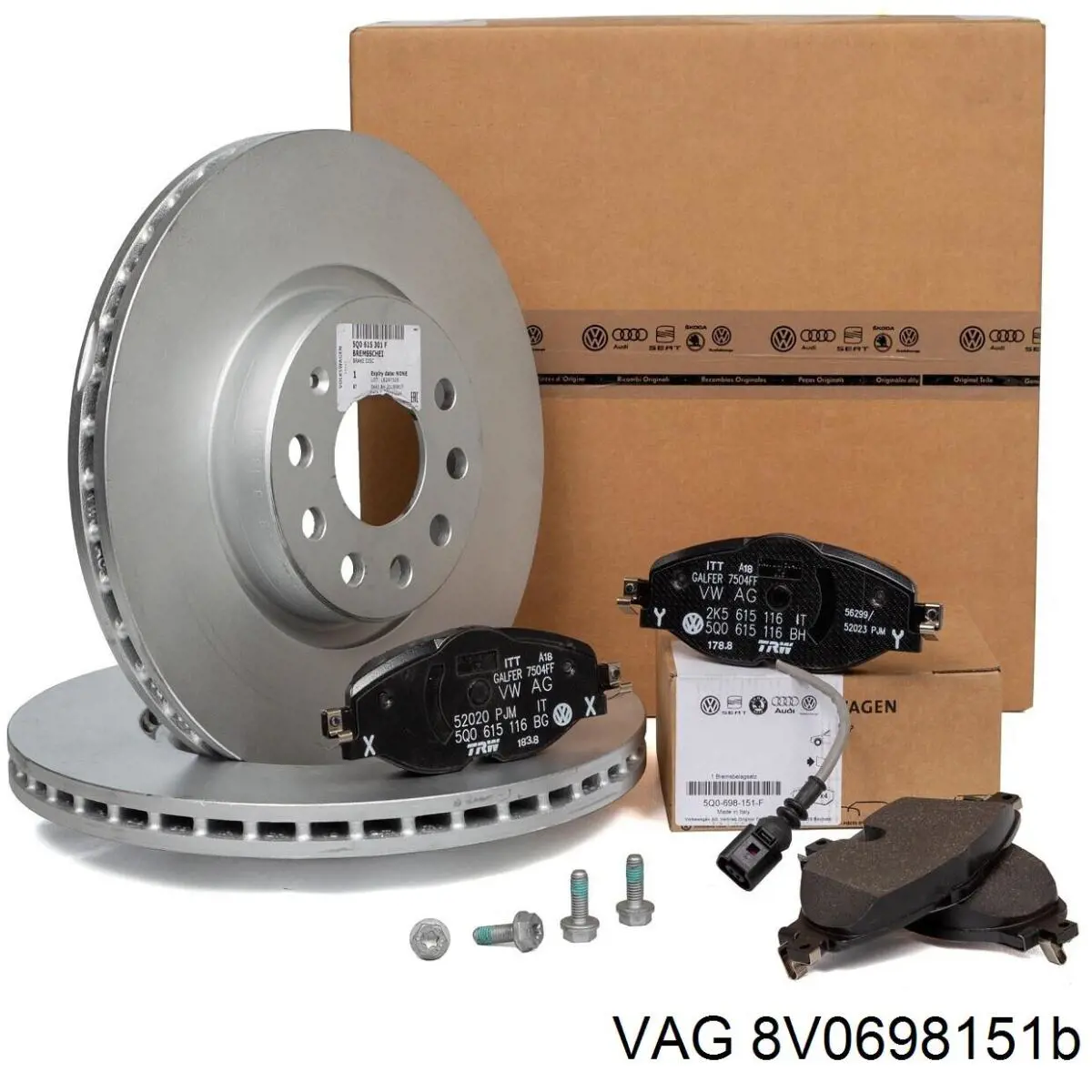 Pastillas de freno delanteras Volkswagen Tiguan 1 5N1, 5N2