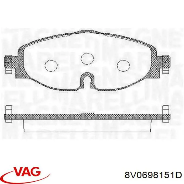 Pastillas de freno delanteras Volkswagen Tiguan 1 5N1, 5N2
