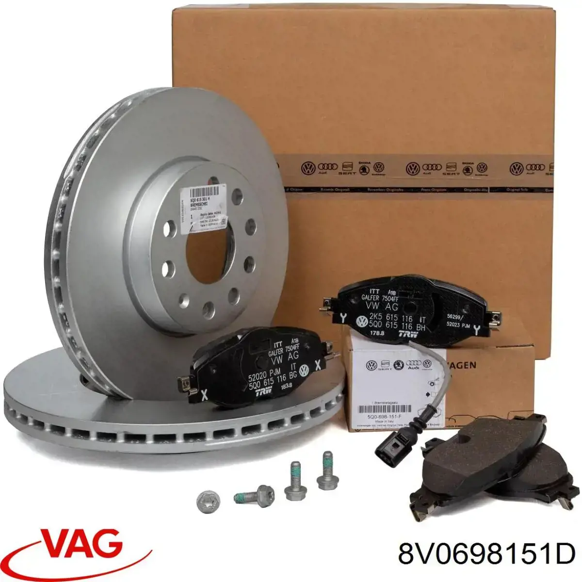 Pastillas de freno delanteras Volkswagen Tiguan 1 5N1, 5N2