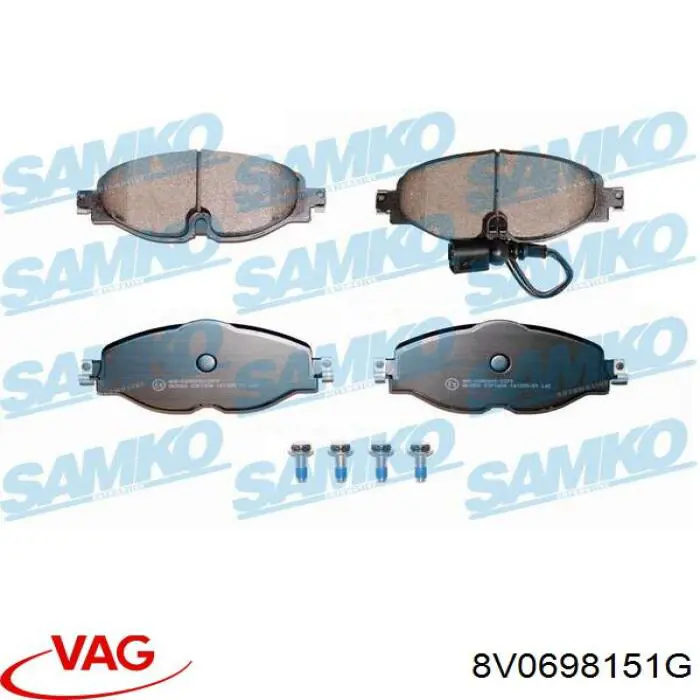 Pastillas de freno delanteras Volkswagen Tiguan 1 5N1, 5N2