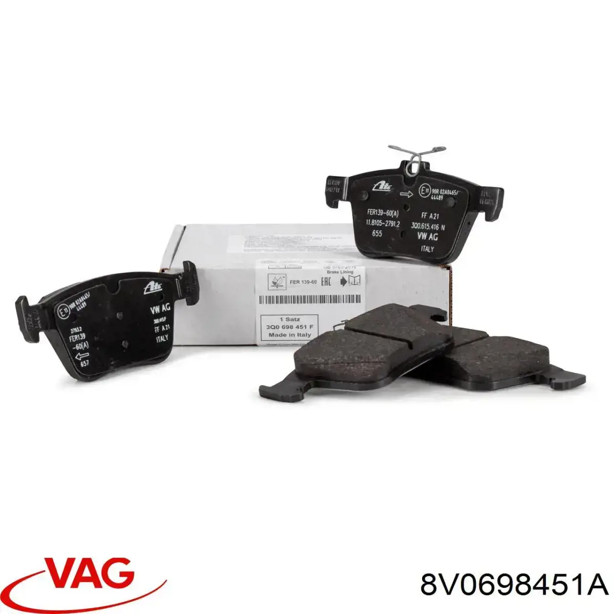 Comprar 8V0698451A VAG Pastillas de freno traseras