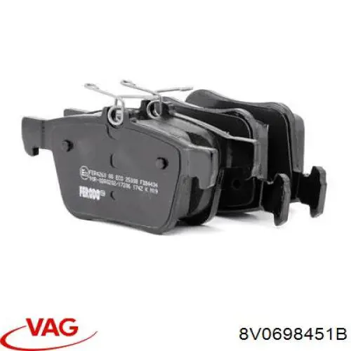 Pastillas traseras de freno VAG 8V0698451B precio, desde 22,93 EUR