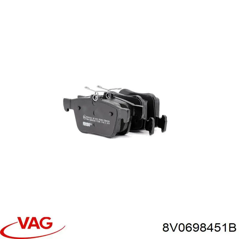 Comprar 8V0698451B VAG Pastillas de freno traseras