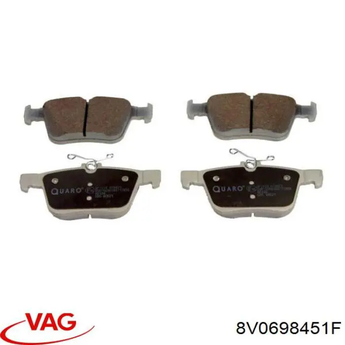 Pastillas traseras de freno VAG 8V0698451F precio, desde 22,93 EUR