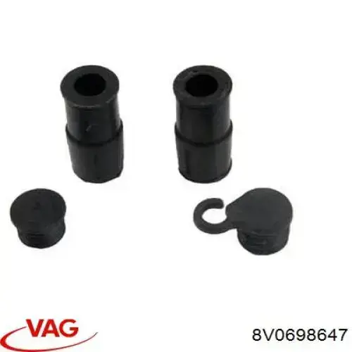 Juego de reparación, pinza de freno delantero 7D0698647 VAG