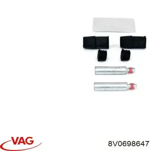 Juego de reparación, pinza de freno delantero 7D0698647 VAG