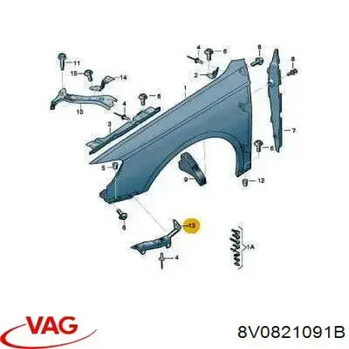  VAG 8V0821091B precio, desde 27,14 EUR