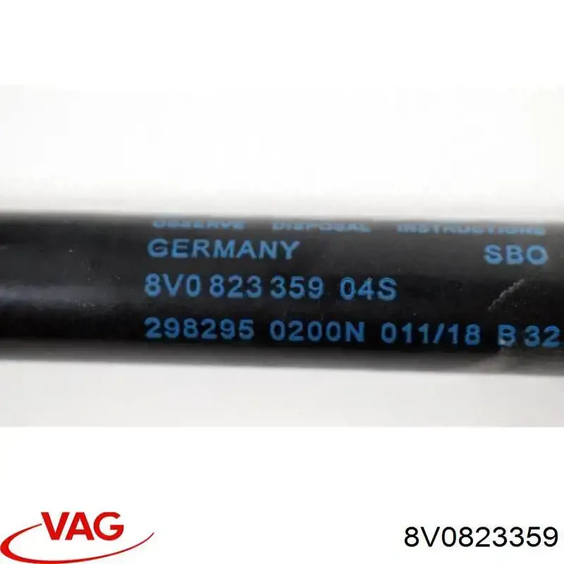 Amortiguador de capó 8V0823359 VAG