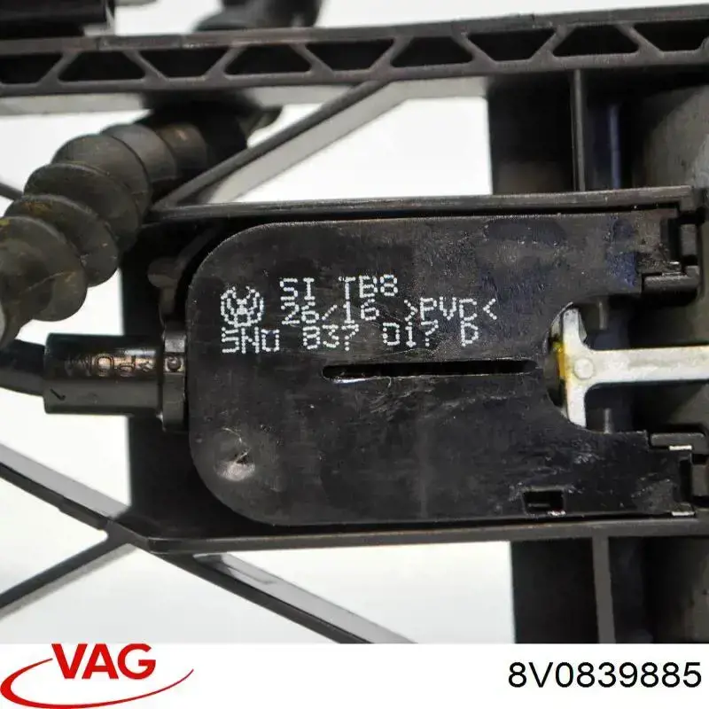 Comprar 8V0839885 VAG Manija exterior derecha delantera/trasera de puerta