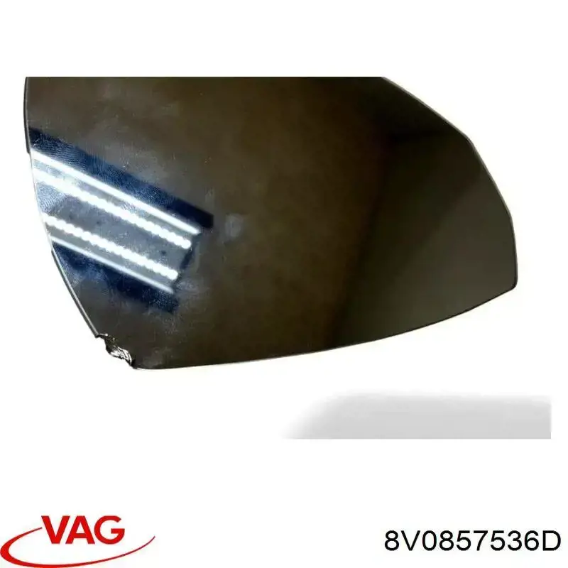 8V0857536D VAG cristal de espejo retrovisor exterior derecho