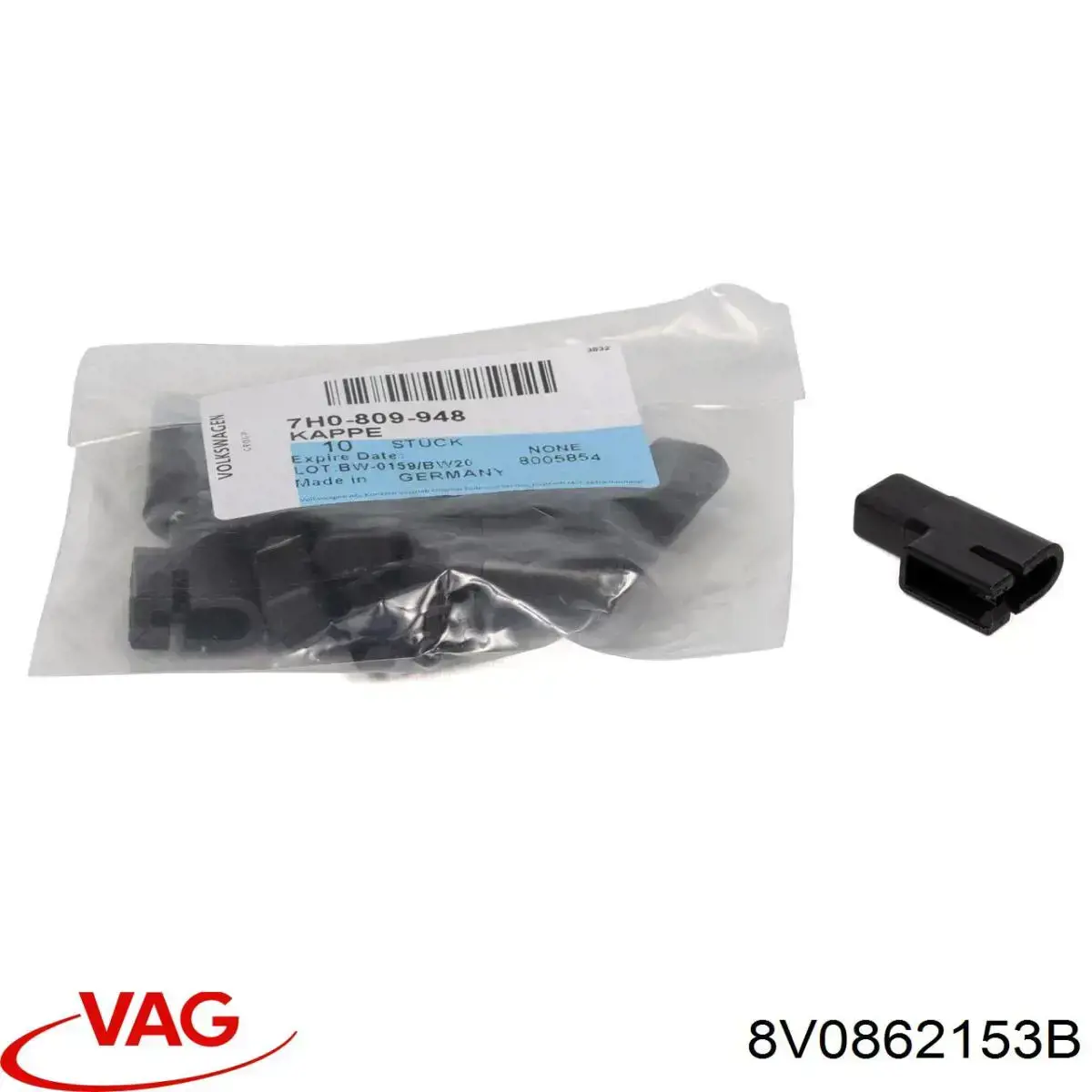 Cerradura de la tapa del depósito de combustible VAG 8V0862153B