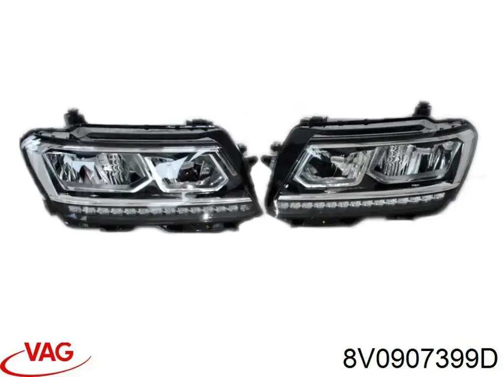 Módulo de control de luces de faros (ECU) 8V0907399D VAG