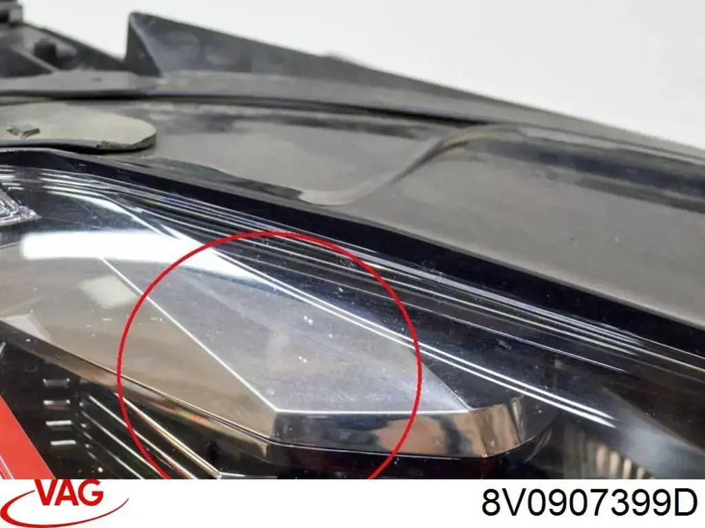 Módulo de control de luces de faros (ECU) VAG 8V0907399D