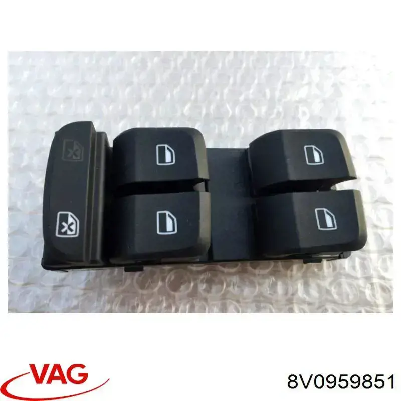 8V0959851 VAG unidad de control elevalunas delantera izquierda