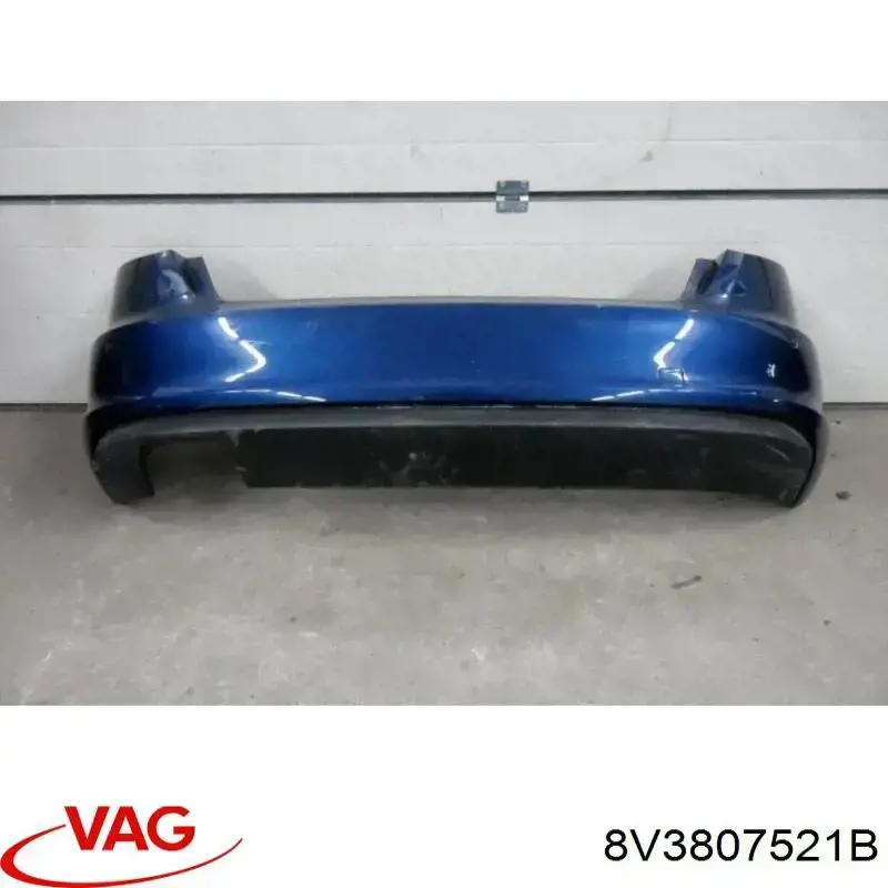 8V3807521B VAG alerón parachoques trasero