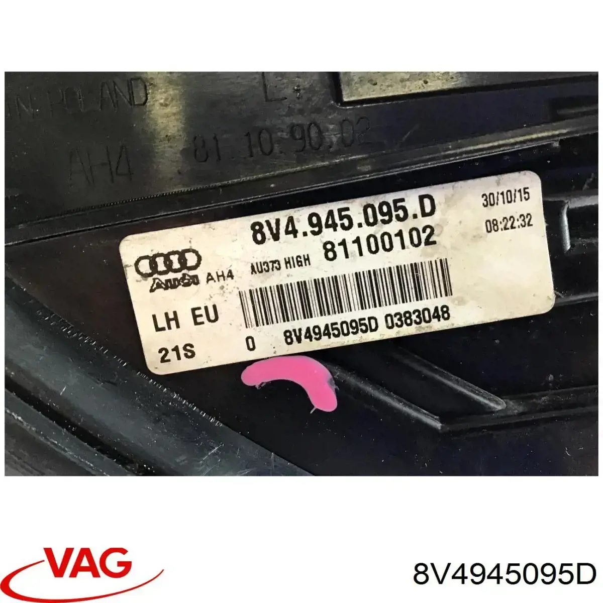 8V4945095D VAG Piloto trasero exterior izquierdo