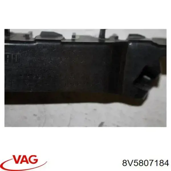 8V5807184 VAG soporte de guía para parachoques delantero, derecho