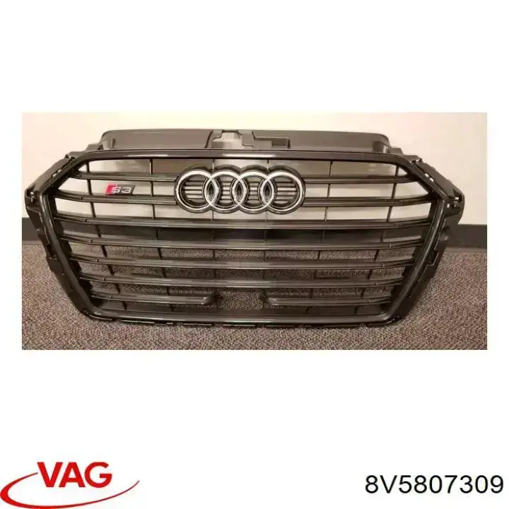 8V5807309 VAG refuerzo paragolpes trasero