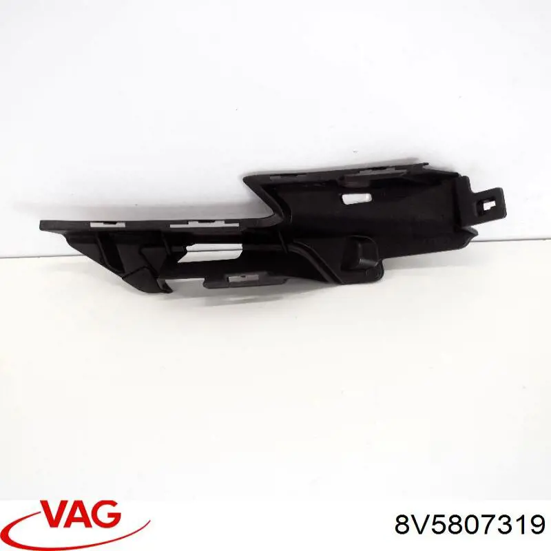 8V5807319 VAG soporte de parachoques delantero izquierdo
