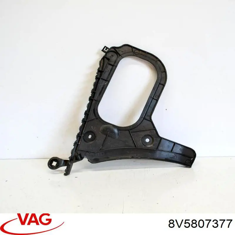 Guía izquierda del parachoques trasero 8V5807377 VAG