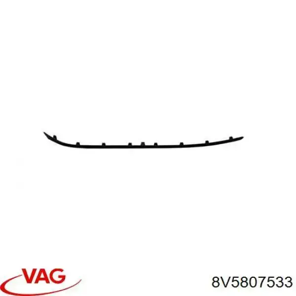 Comprar 8V5807533 VAG Moldura del parachoques delantero derecho