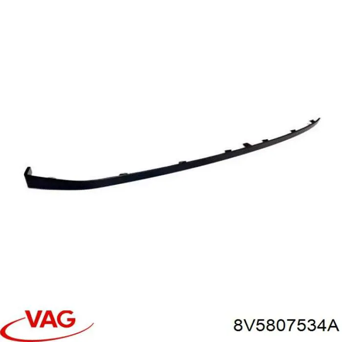 Moldura del parachoques delantero derecho VAG 8V5807534A precio, desde 14,23 EUR