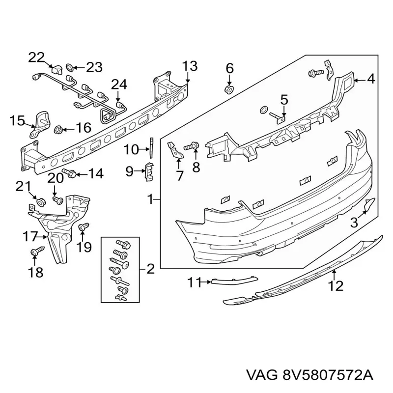  VAG 8V5807572A