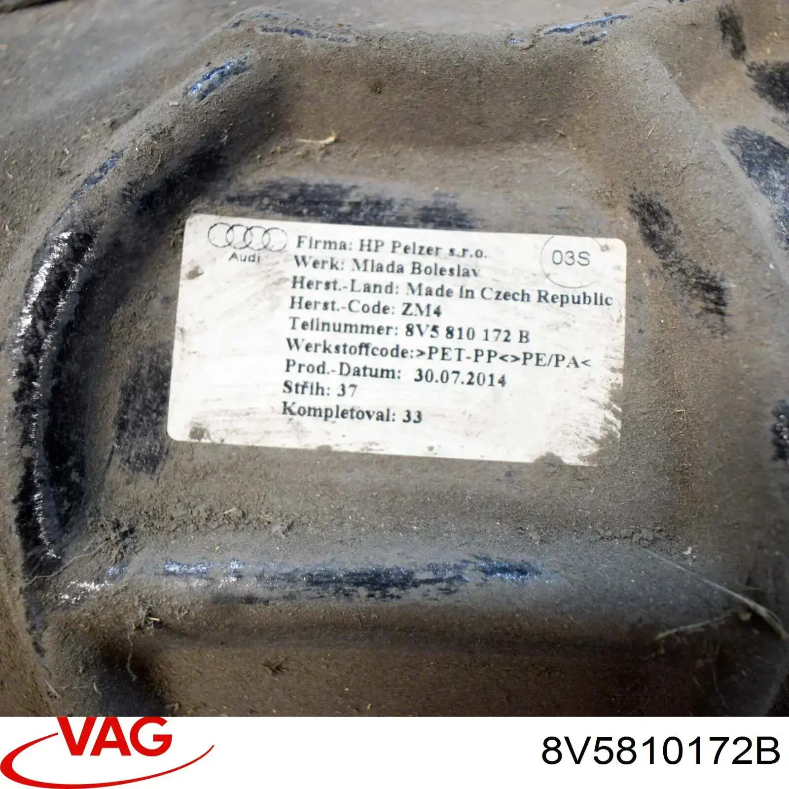 Comprar 8V5810172B VAG Guardalodo interior derecho, aleta trasera