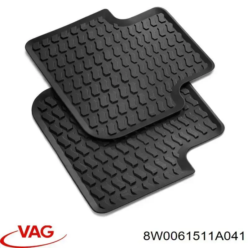Juego de alfombrillas traseras, 2 piezas VAG 8W0061511A041 precio, desde 78,06 EUR