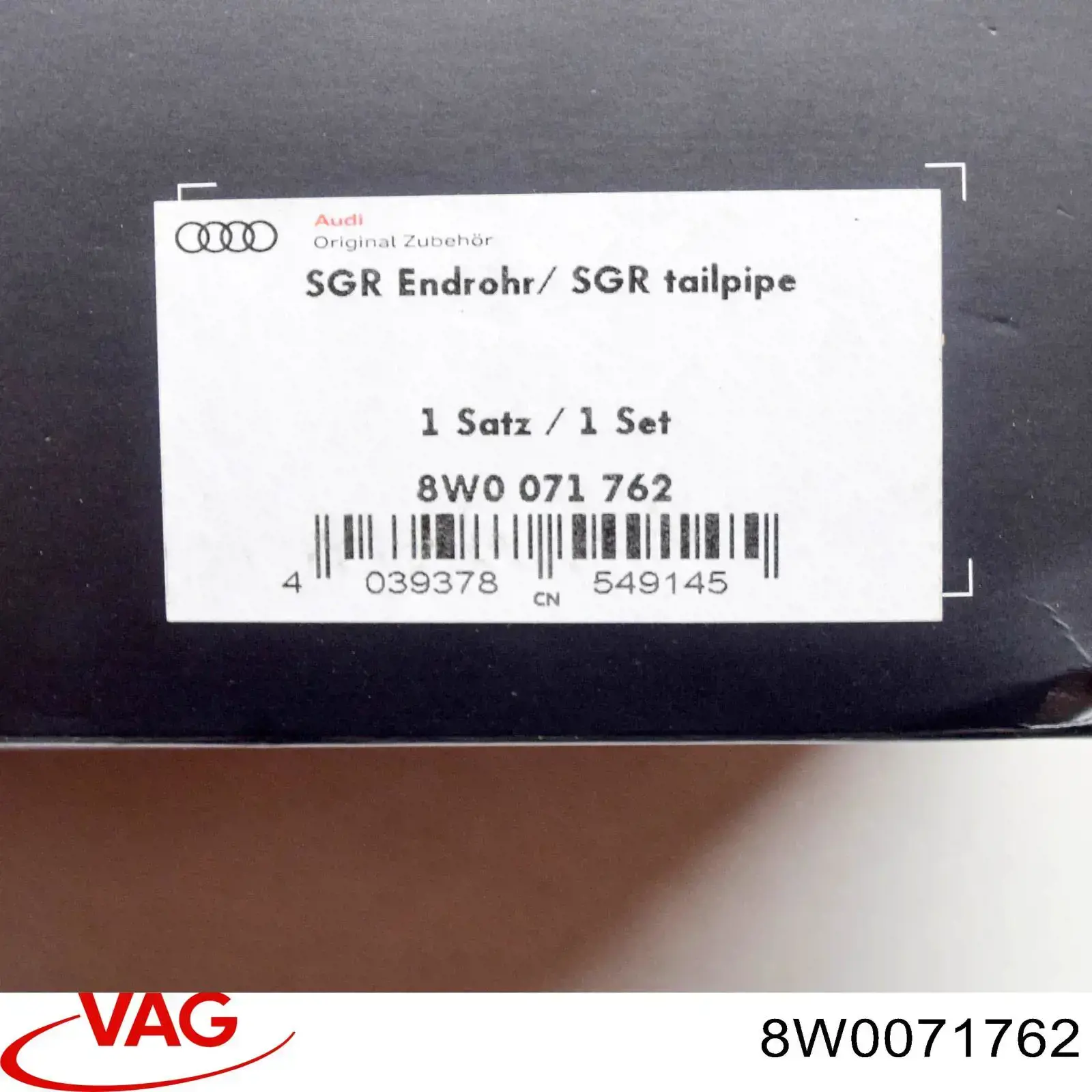 Cola de escape VAG 8W0071762 precio, desde 129,44 EUR