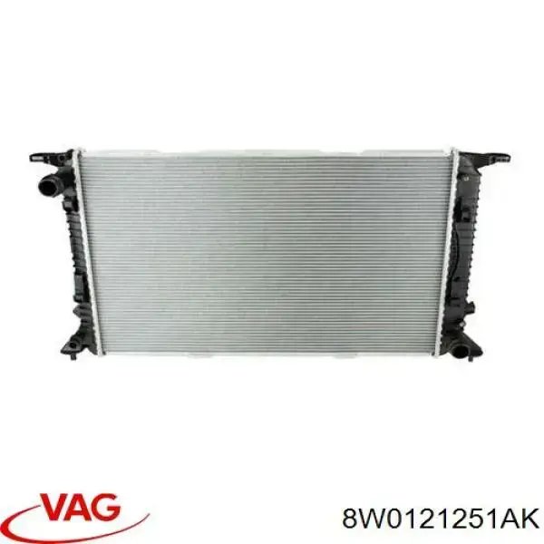 8W0121251AK VAG radiador