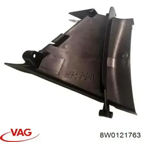 Deflector izquierdo del parachoques delantero 8W0121763 VAG