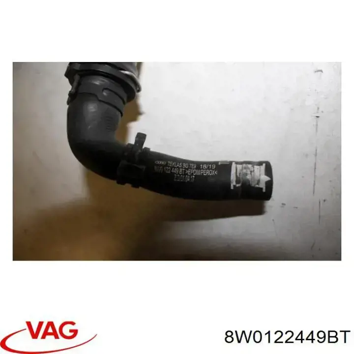 Manguera superior del radiador 8W0122449AT VAG