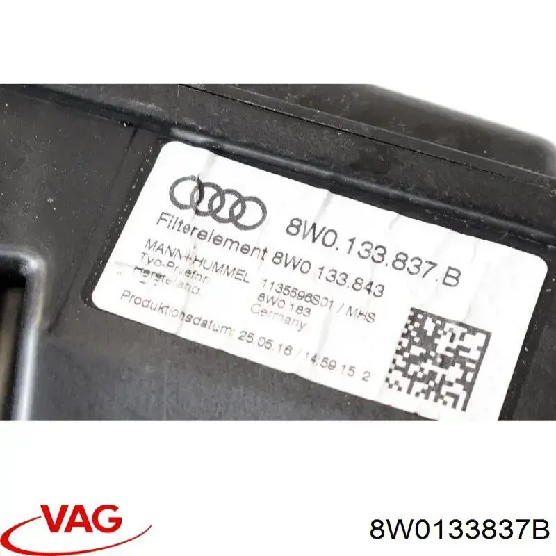 Caja del filtro de aire 8W0133837B VAG