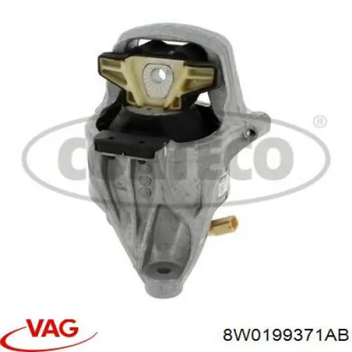 8W0199371AB VAG soporte motor izquierdo