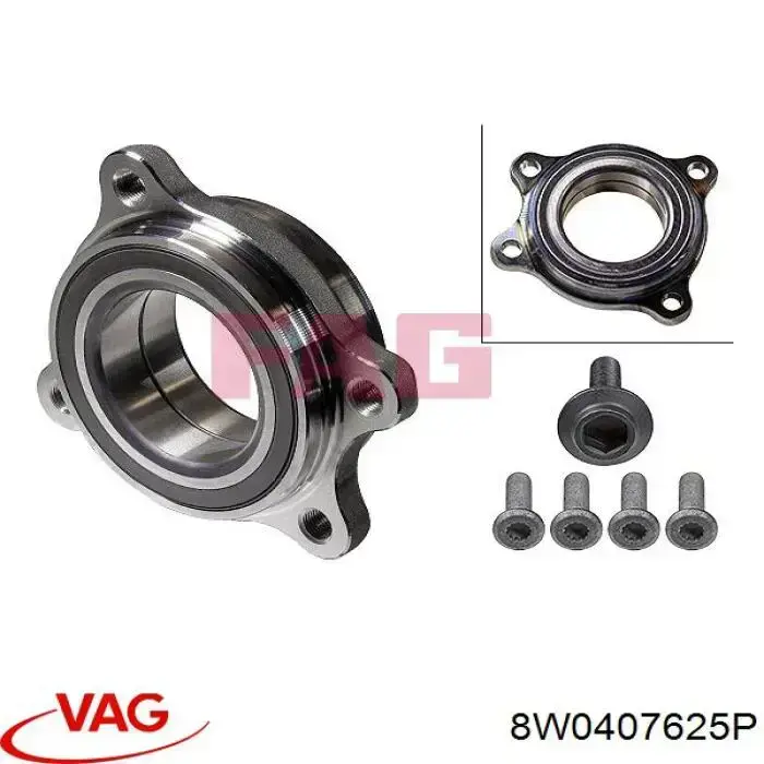 8W0407625P VAG cojinete de rueda delantero