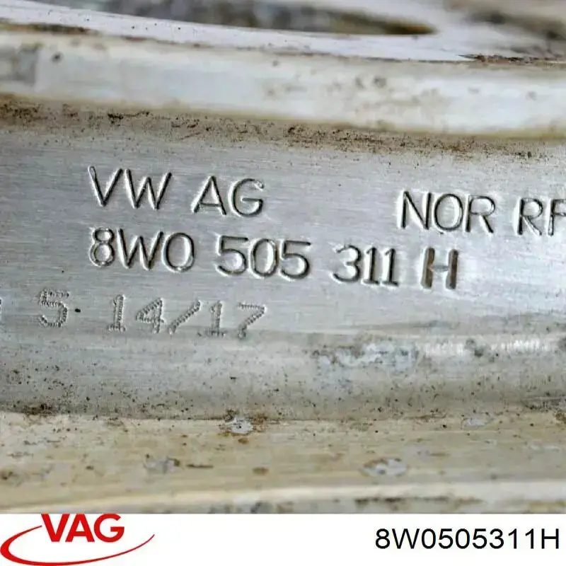 8W0505311H VAG Brazo inferior trasero izquierdo/derecho