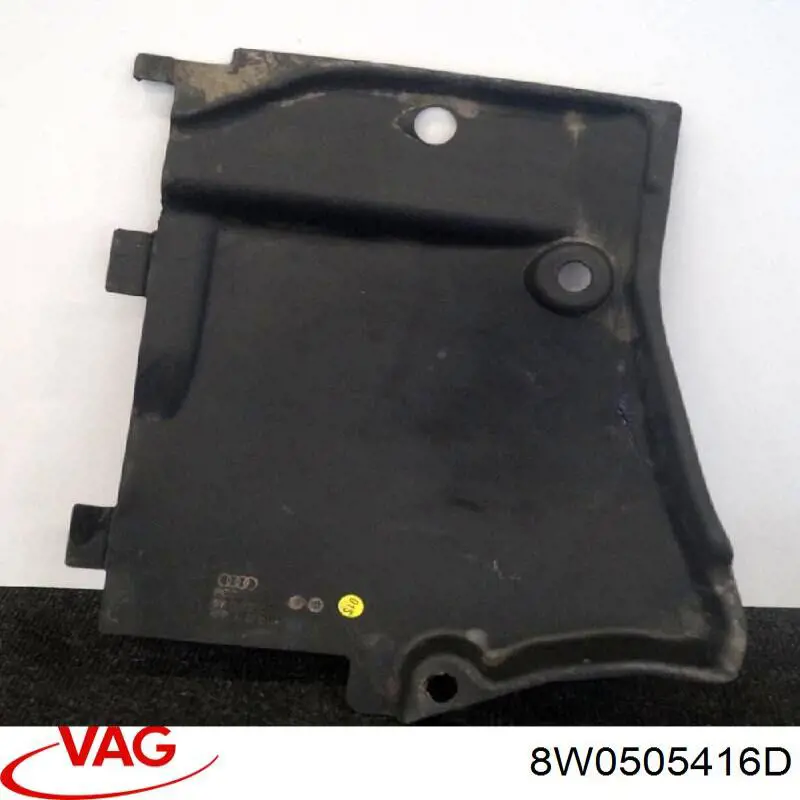 Protección inferior trasera del brazo de suspensión 8W0505416D VAG
