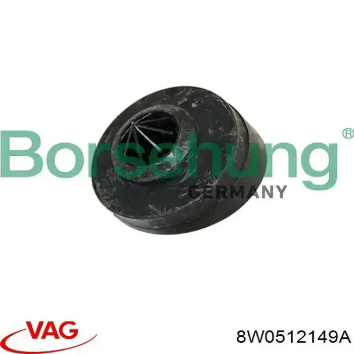 8W0512149A VAG Aislador de resorte trasero superior