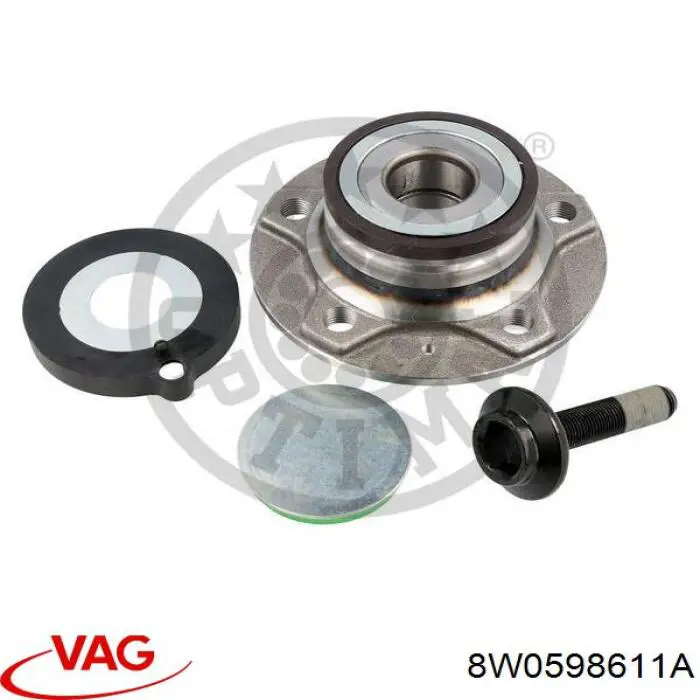 Comprar 8W0598611A VAG Cubo de rueda, Eje trasero