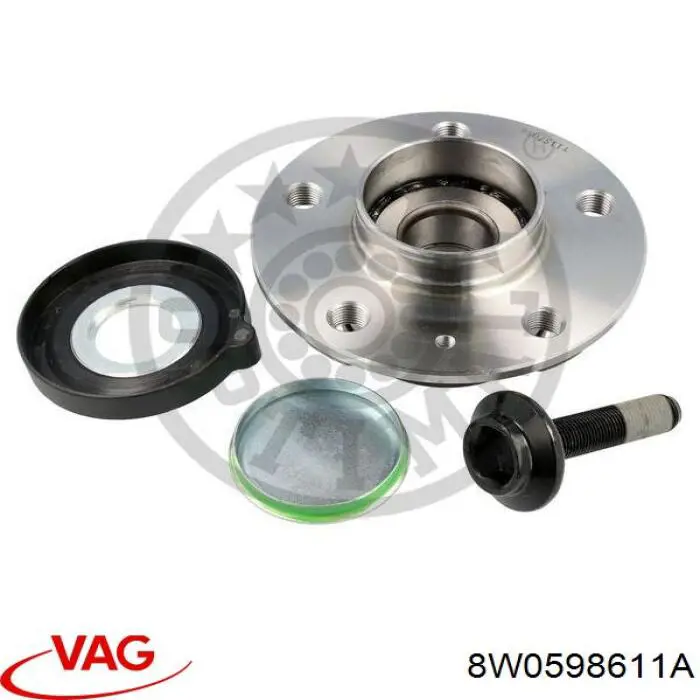 8W0598611A VAG cubo de rueda trasero