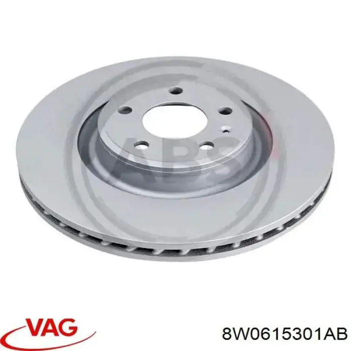 Disco de freno 8W0615301AB VAG